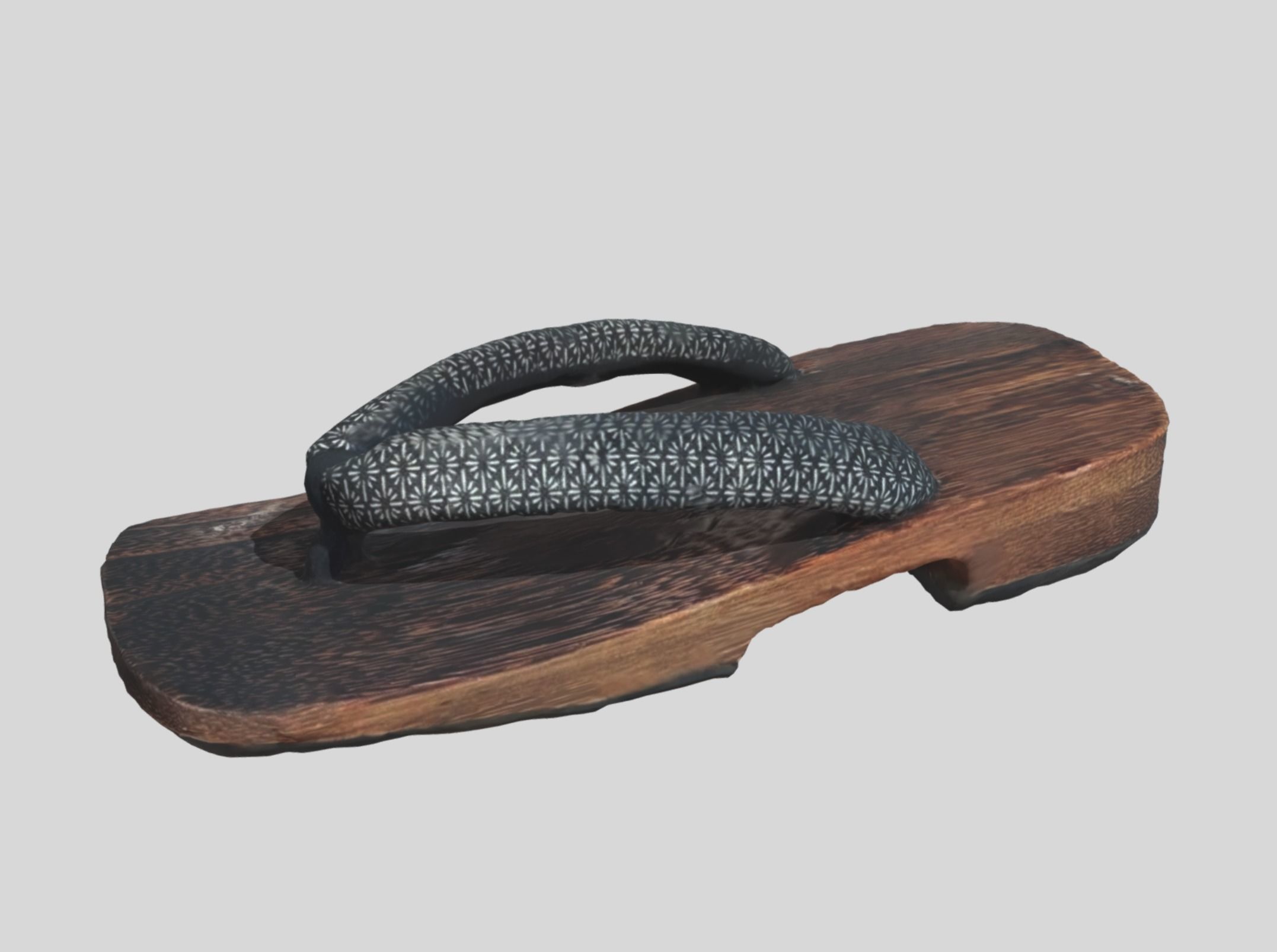 Geta - traditional Japanese footwear Free 3D model_2