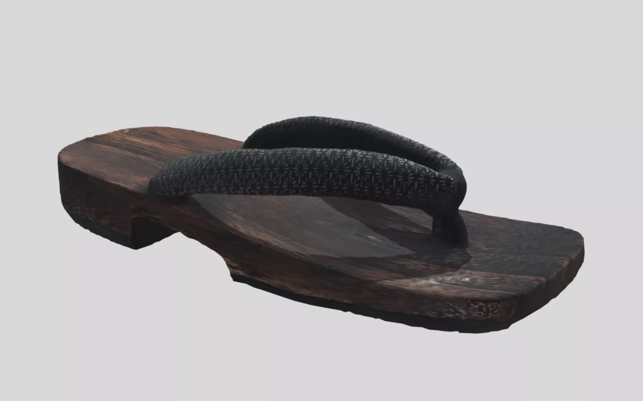 Geta - traditional Japanese footwear Free 3D model_0