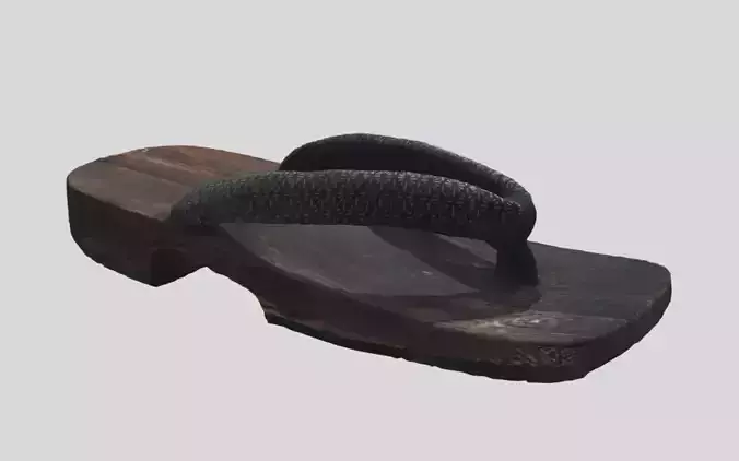 Geta - traditional Japanese footwear Free 3D model