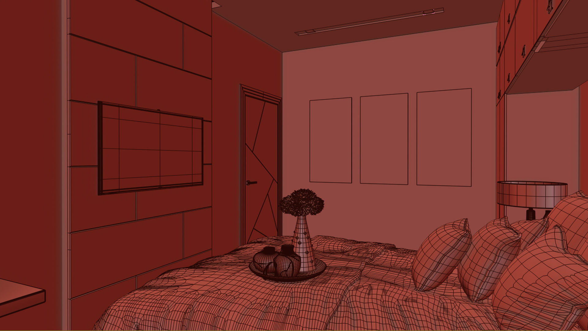 Bedroom 3D model_5