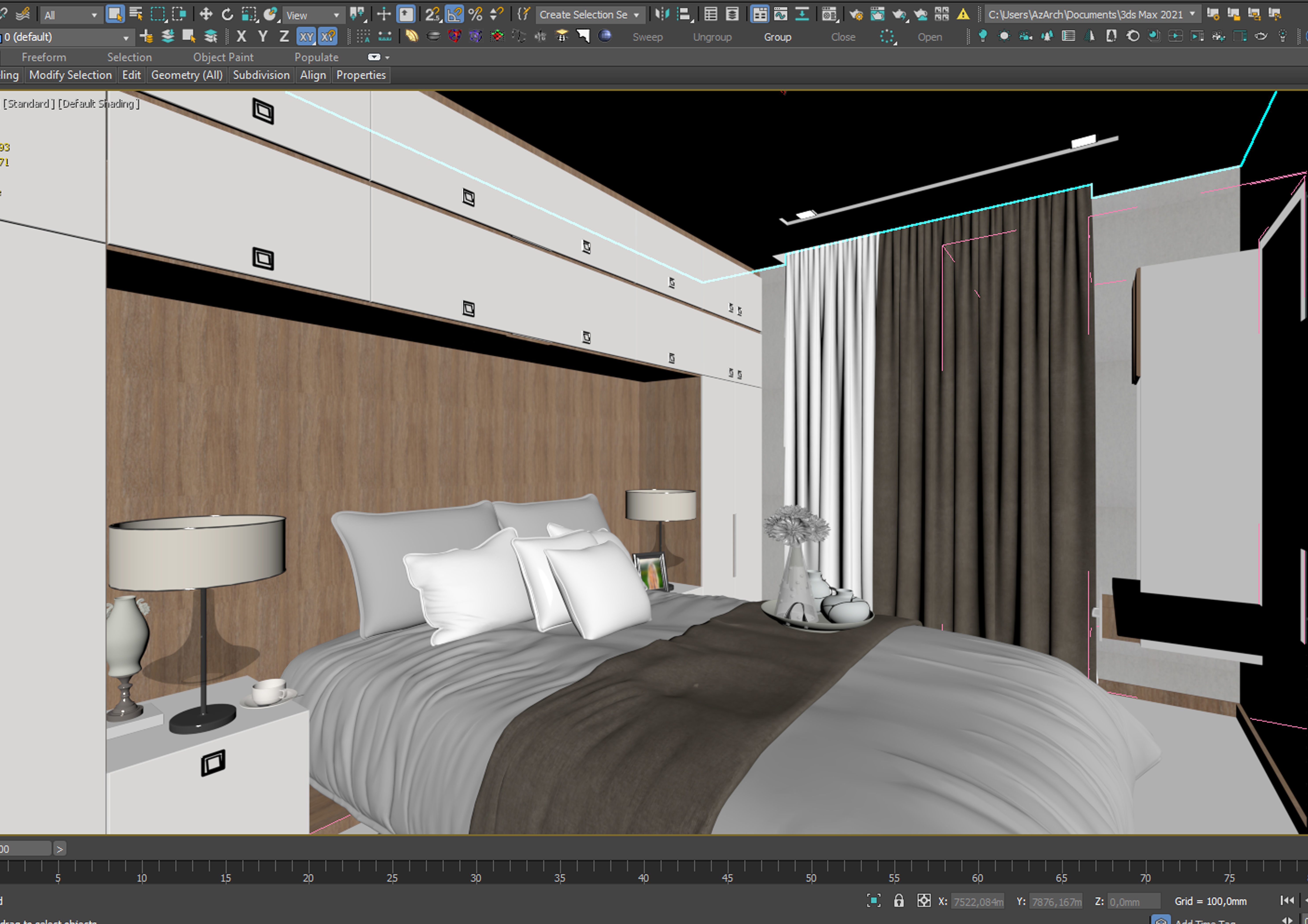 Bedroom 3D model_8