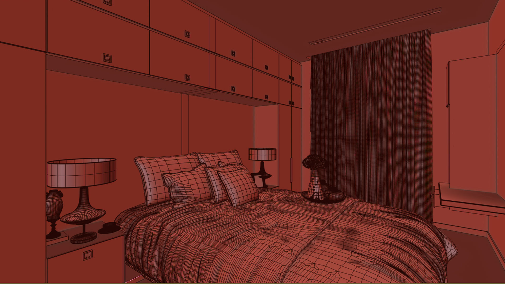 Bedroom 3D model_4