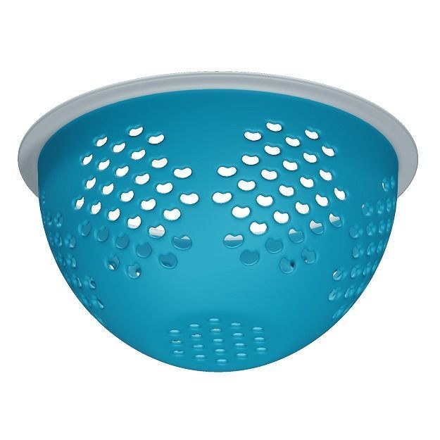 Plastic Vegetable Colander 3D model_2