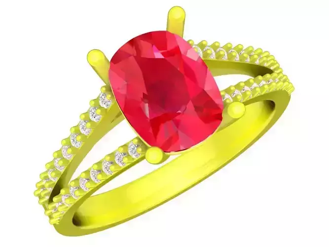 A5486 Diamond Women Ring Cushion Diamond Ring