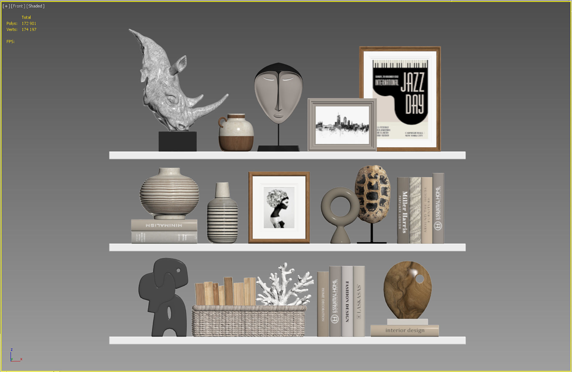 Decor Set 180 3D model_5