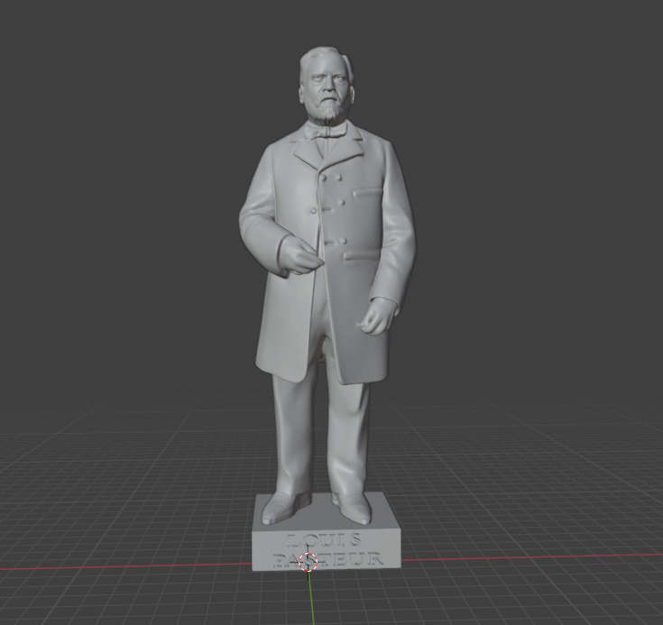 Louis Pasteur 3D print model_12