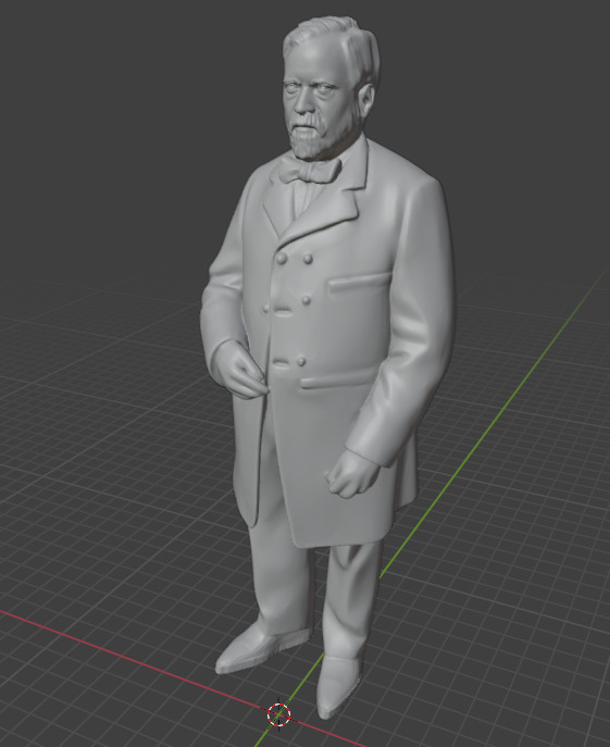 Louis Pasteur 3D print model_7
