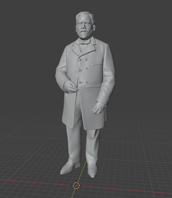Louis Pasteur 3D print model_9