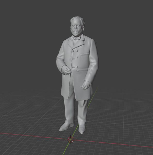 Louis Pasteur 3D print model_2