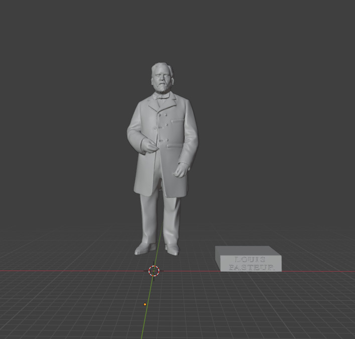 Louis Pasteur 3D print model_1