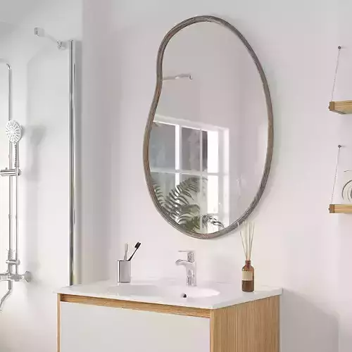 Dim Mindi wood mirror by Tikamoon