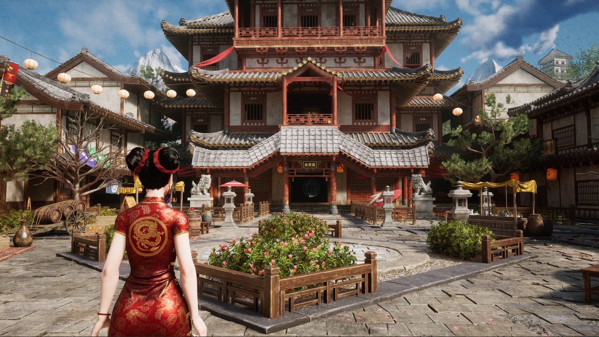 Jua Lee - Girl in Cheongsam Qipao Dress - Game Ready Low-poly 3D model_9