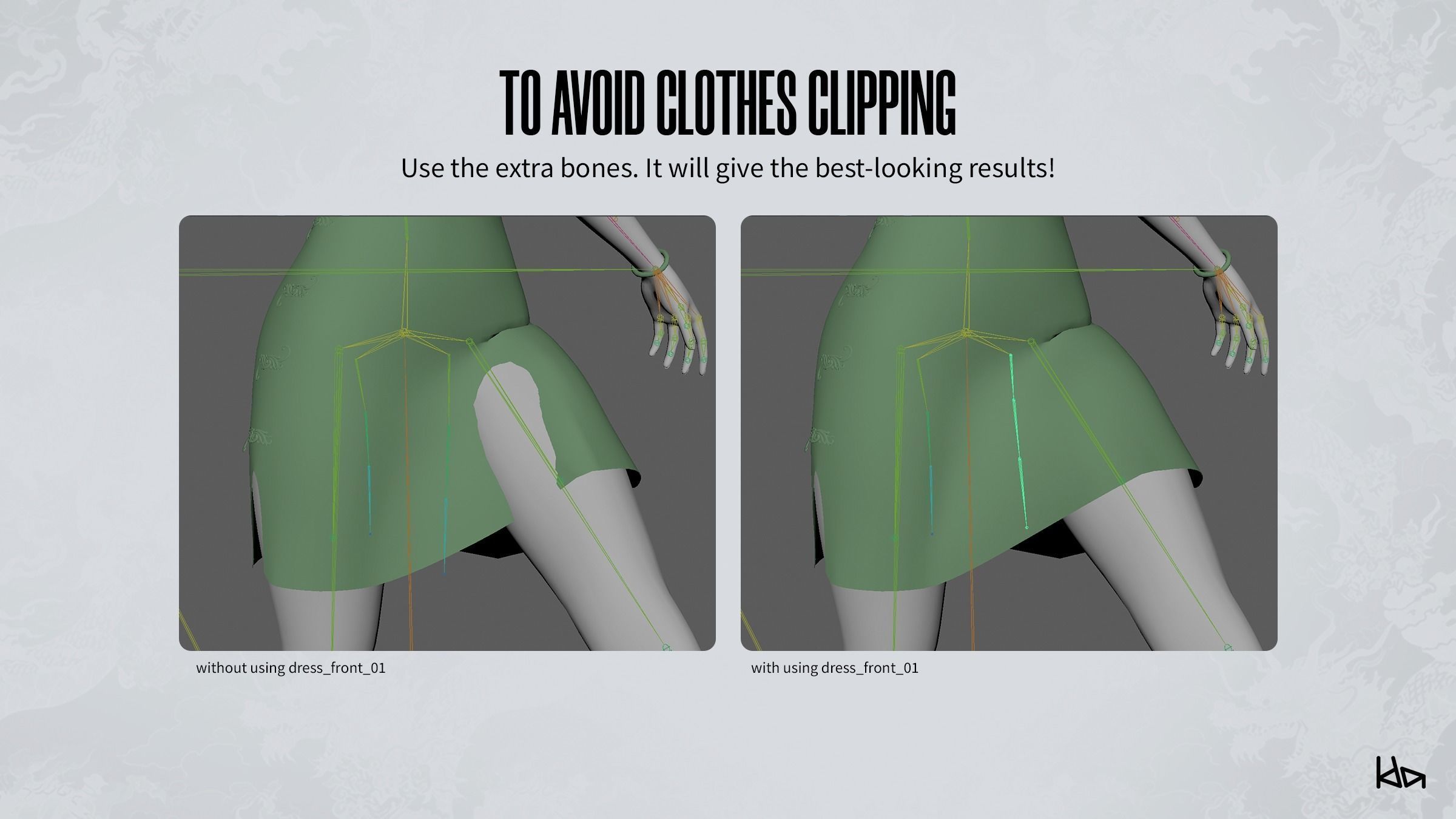 Jua Lee - Girl in Cheongsam Qipao Dress - Game Ready Low-poly 3D model_18