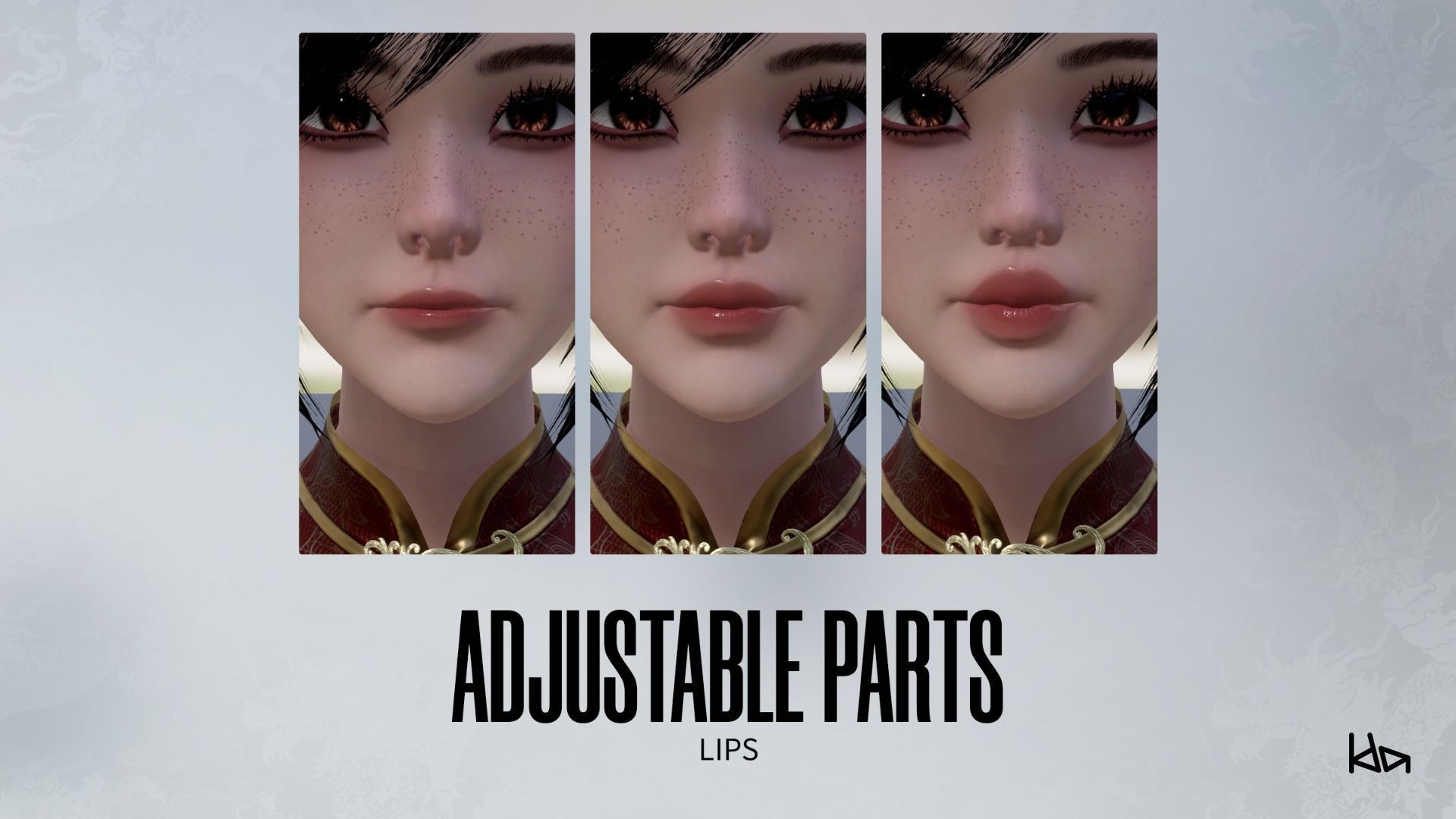 Jua Lee - Girl in Cheongsam Qipao Dress - Game Ready Low-poly 3D model_14