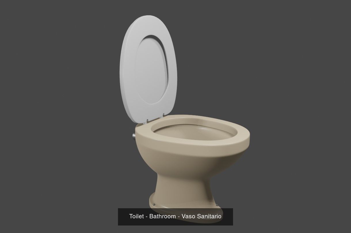 Toilet - Bathroom - Models Pack - Banheiro 3D Model Collection_6