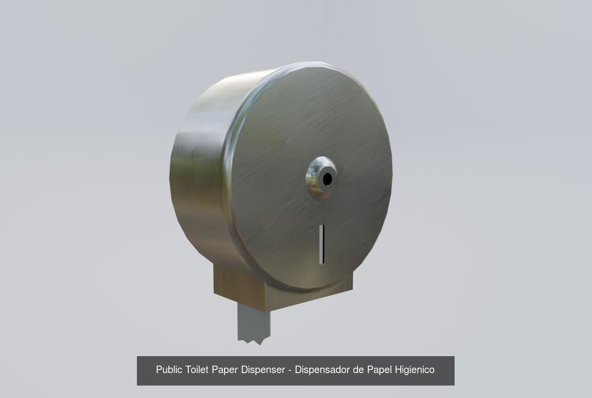 Toilet - Bathroom - Models Pack - Banheiro 3D Model Collection_11