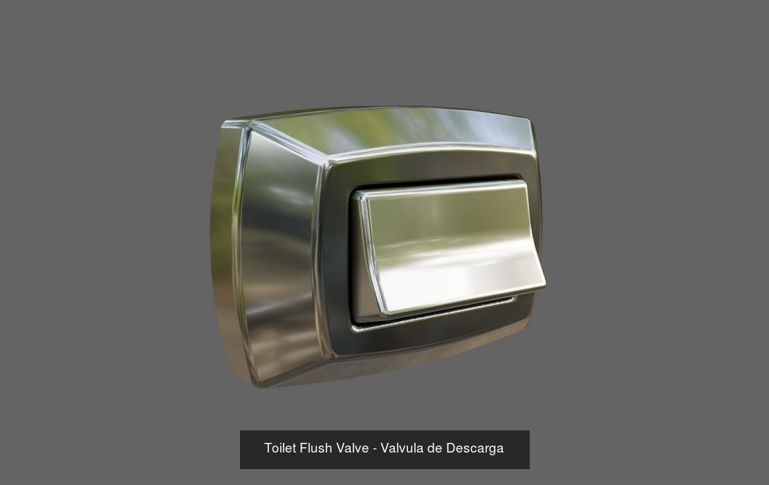 Toilet - Bathroom - Models Pack - Banheiro 3D Model Collection_9