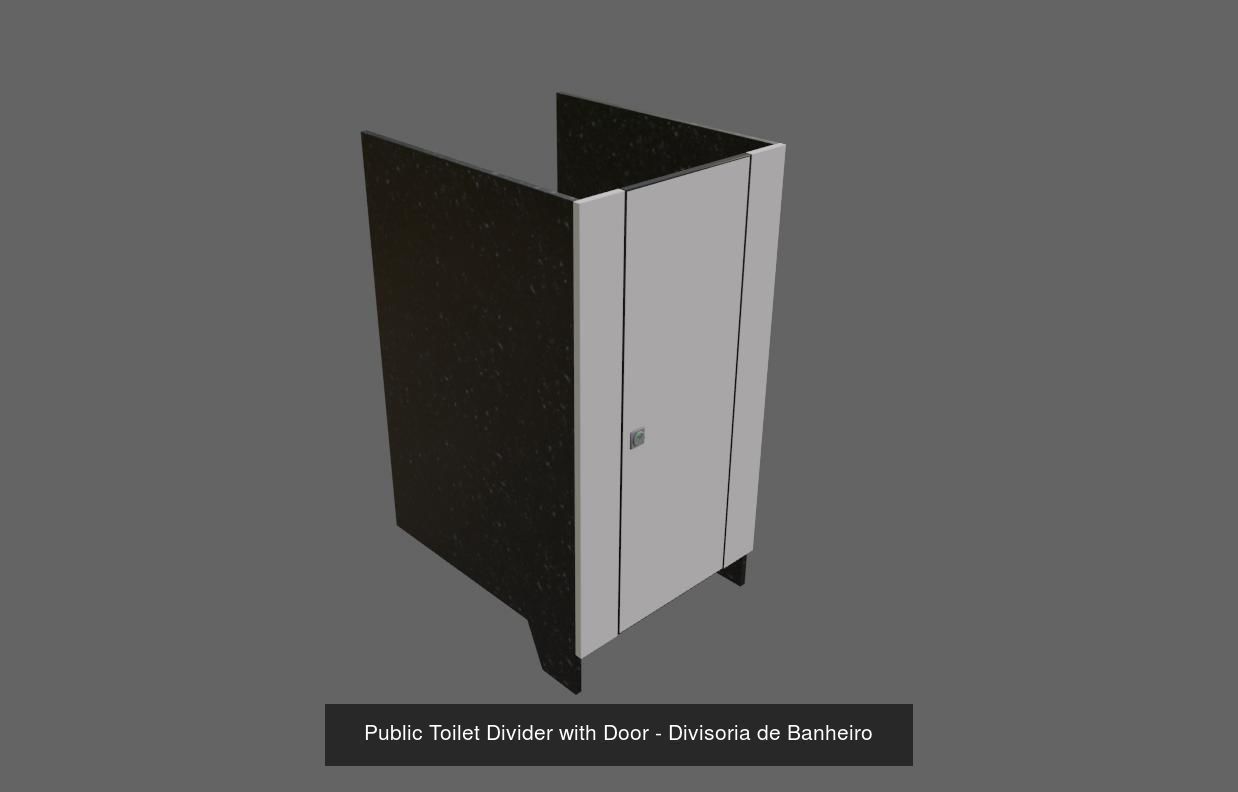 Toilet - Bathroom - Models Pack - Banheiro 3D Model Collection_10