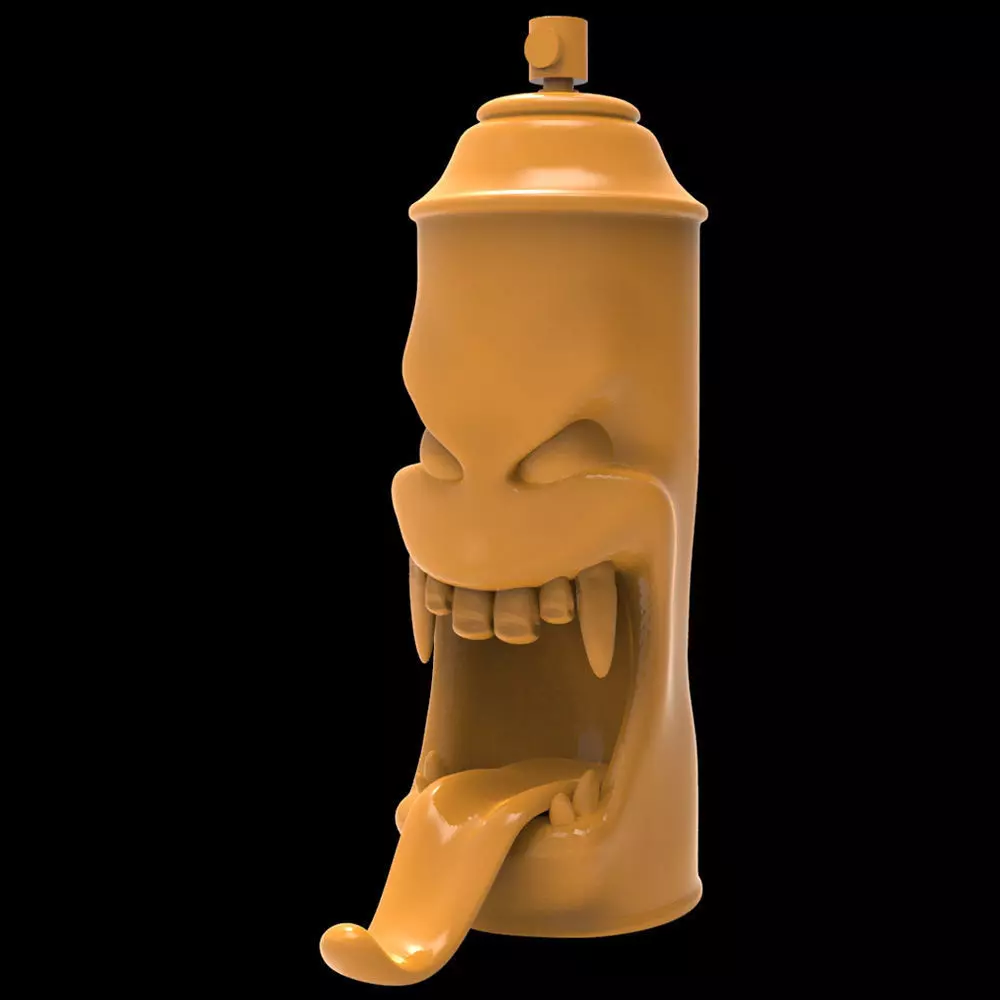 Monster Can 01 3D print model_0