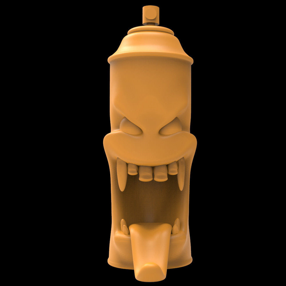 Monster Can 01 3D print model_2