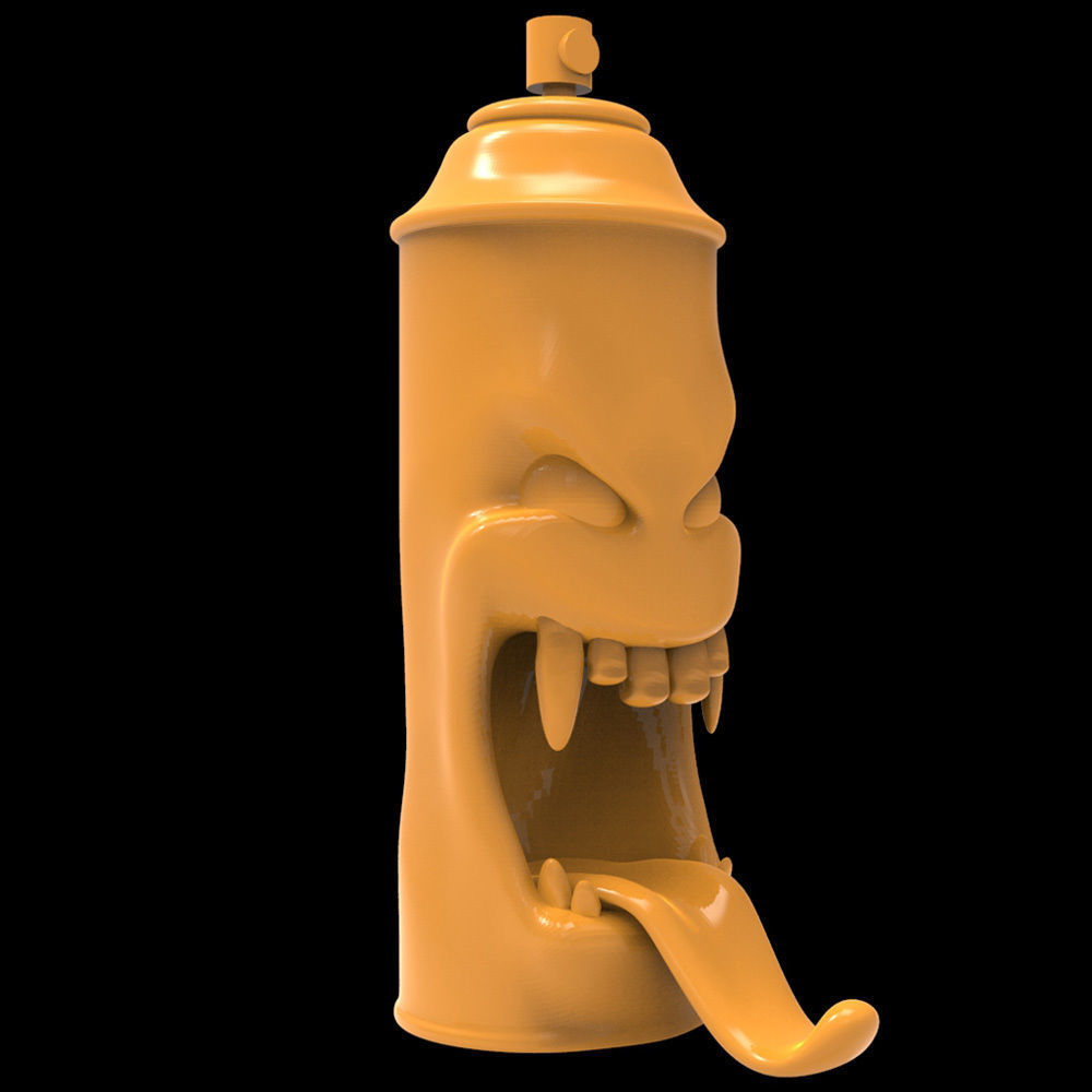 Monster Can 01 3D print model_1