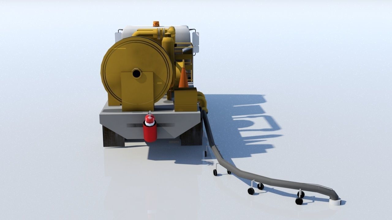 isuzu hidrant type airport fuel truck Low Poly Blank Low-poly 3D model_11