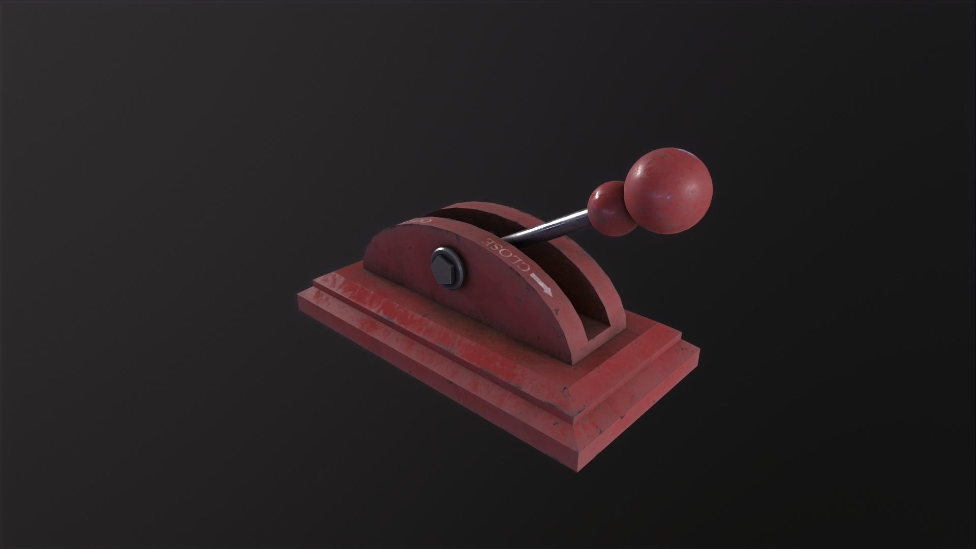 Industrial Electricitys Lever 3D Model Low-poly 3D model_4