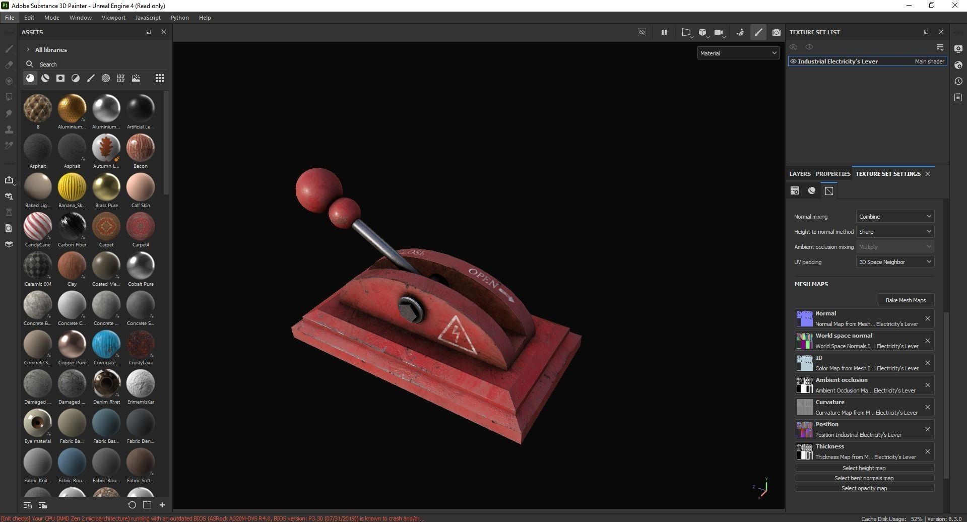 Industrial Electricitys Lever 3D Model Low-poly 3D model_6