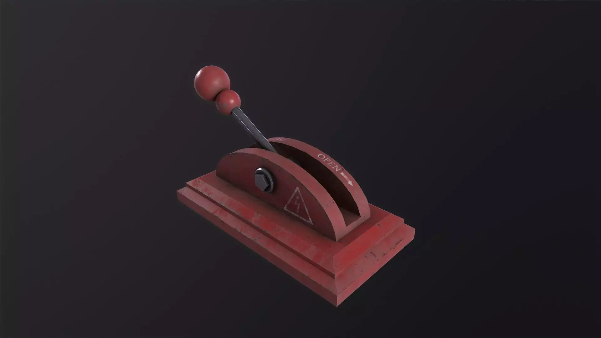 Industrial Electricitys Lever 3D Model Low-poly 3D model_0