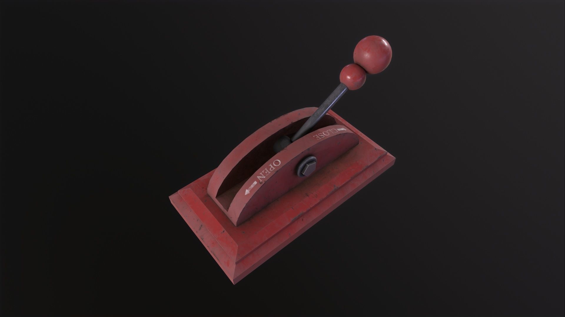 Industrial Electricitys Lever 3D Model Low-poly 3D model_3