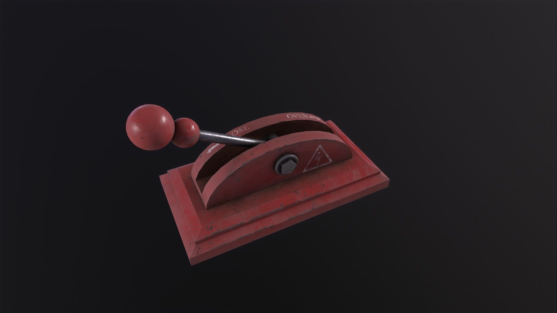 Industrial Electricitys Lever 3D Model Low-poly 3D model_2