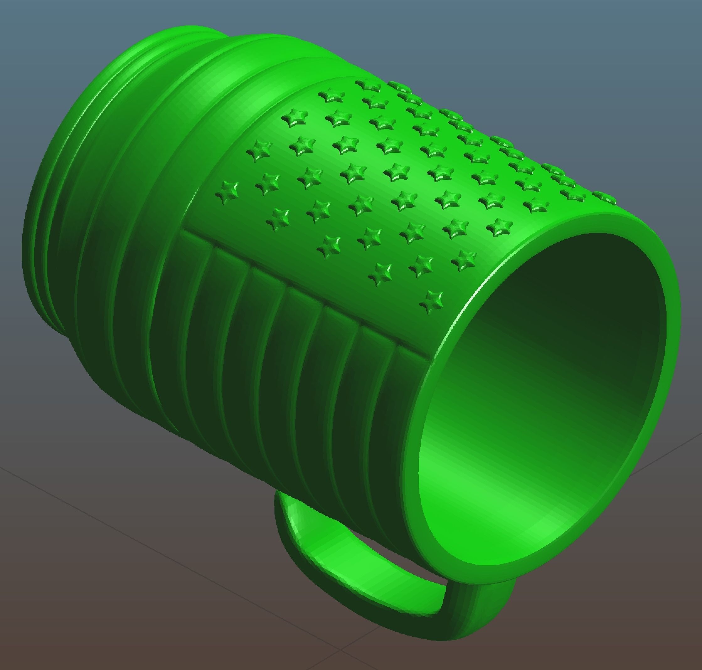 US Flag Mug Blunt 3D print model_5