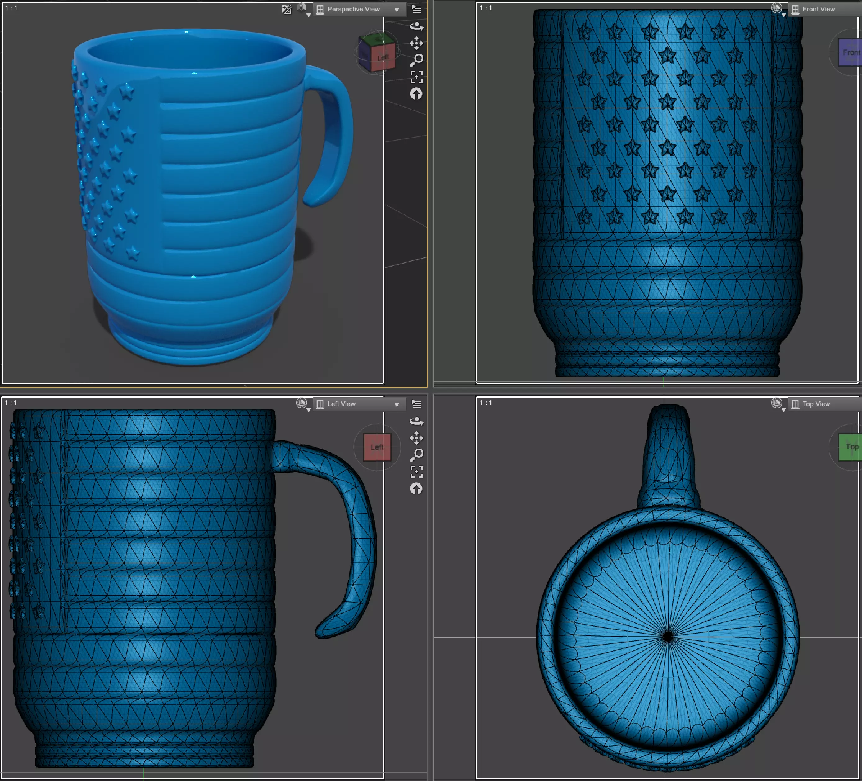 US Flag Mug Blunt 3D print model_0