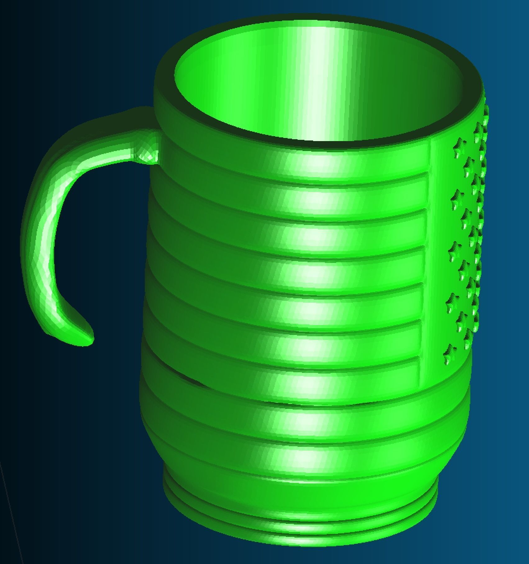 US Flag Mug Blunt 3D print model_2