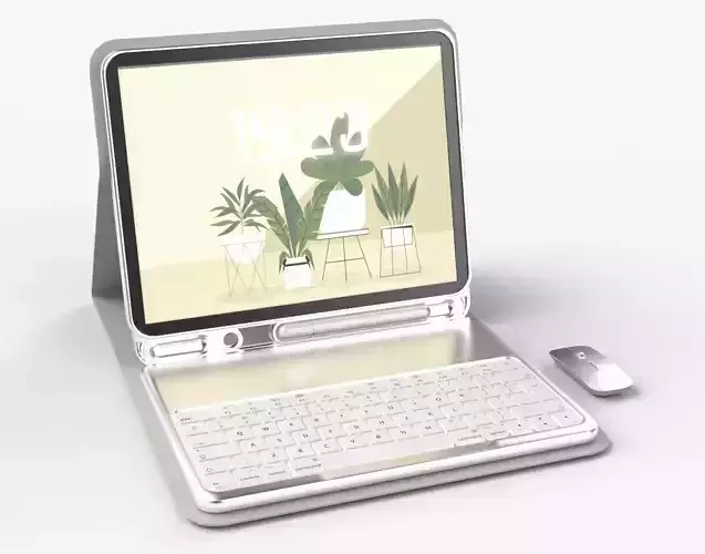 Modern Pc Tablet Set Pen Mouse Flashy Metallic Version