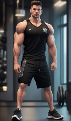 Gym Clip Art x40 3D model_2