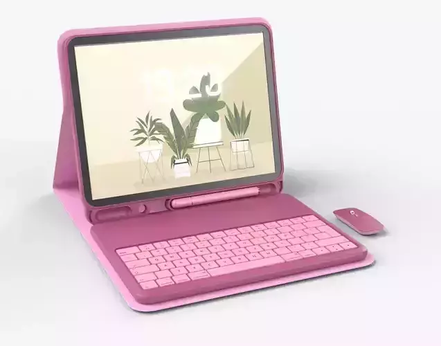 Modern Pc Tablet Set Pen Mouse Pink Plastic Version