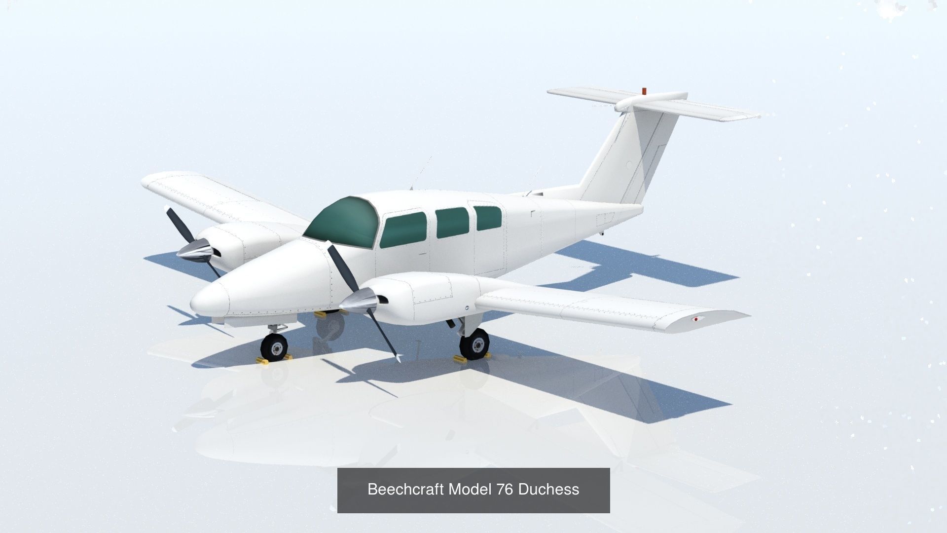 10 General Aviation Static Models Low Poly 3D Model Collection_3