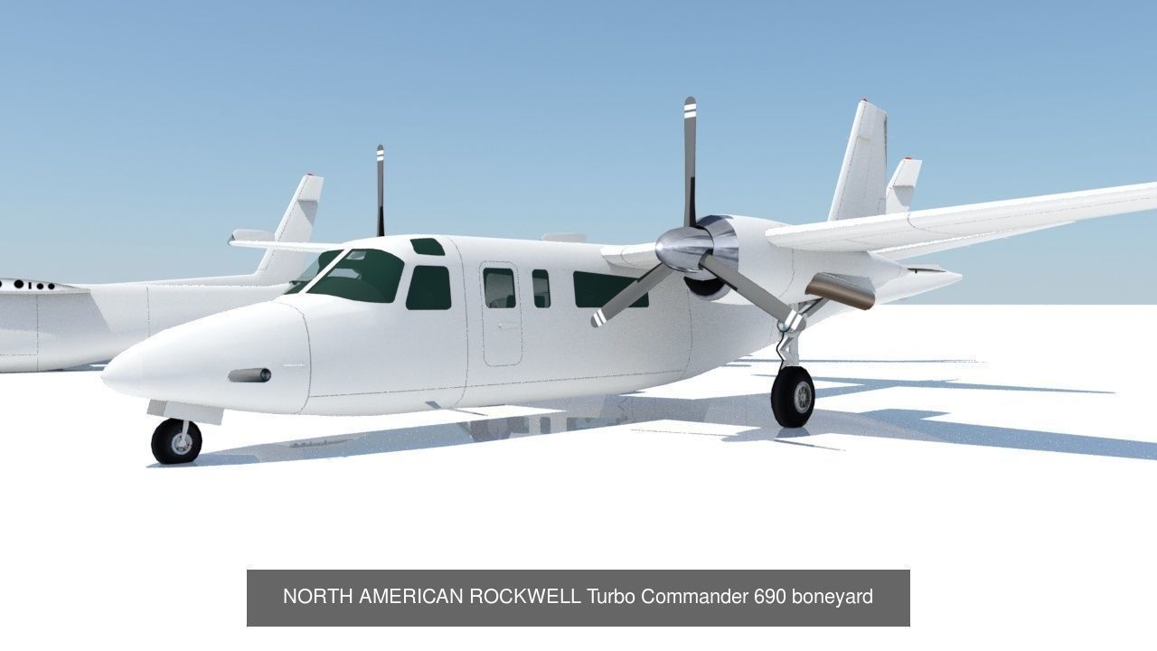 10 General Aviation Static Models Low Poly 3D Model Collection_2