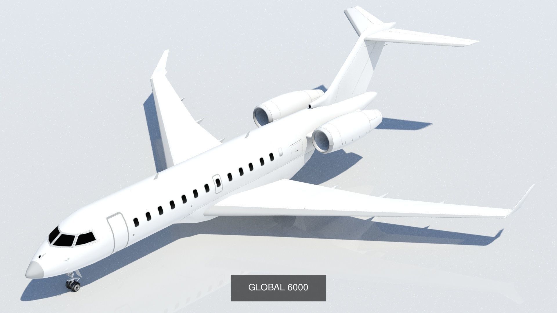 10 General Aviation Static Models Low Poly 3D Model Collection_6