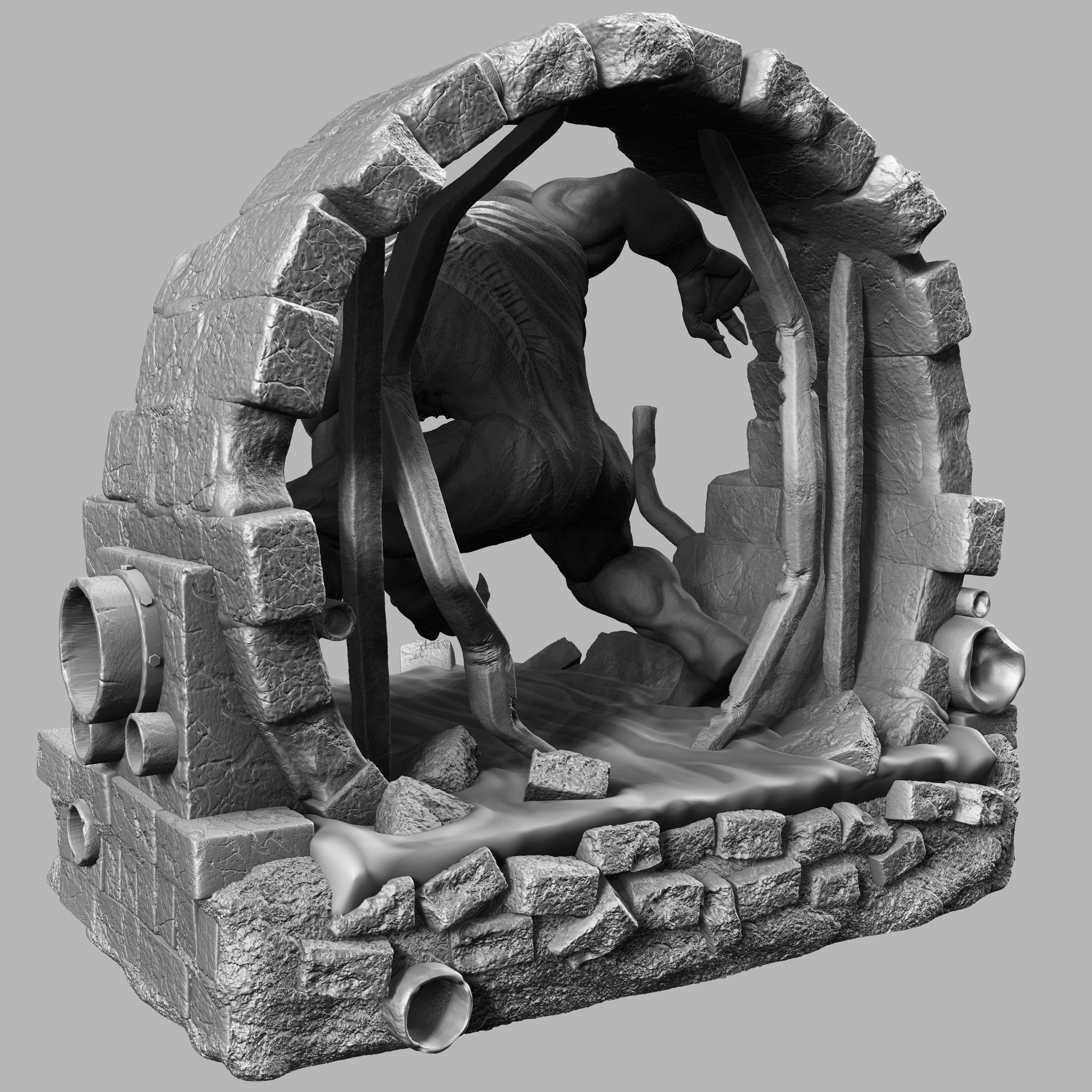 VENOM STATUE - 3D PRINT READY 3D print model_4