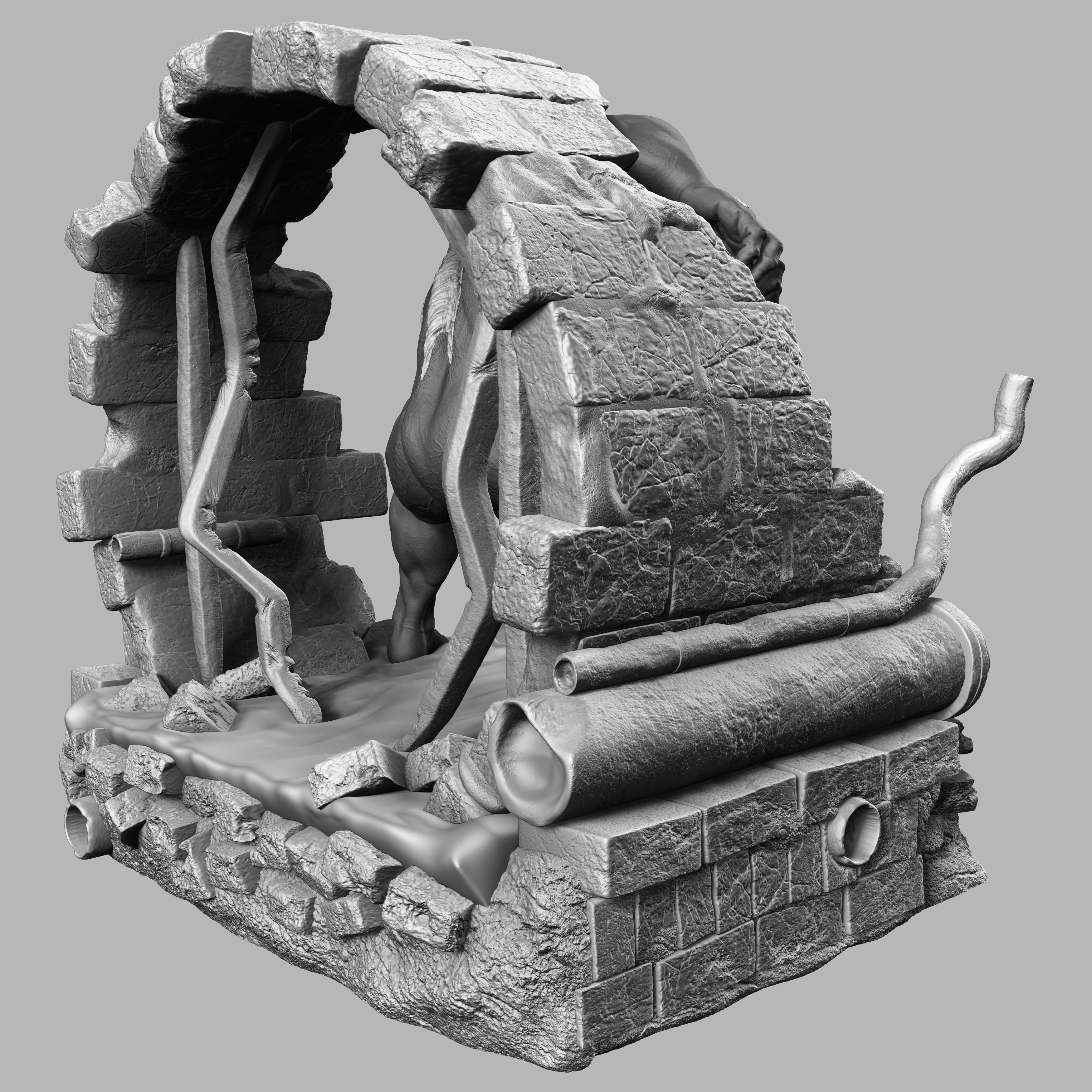 VENOM STATUE - 3D PRINT READY 3D print model_5