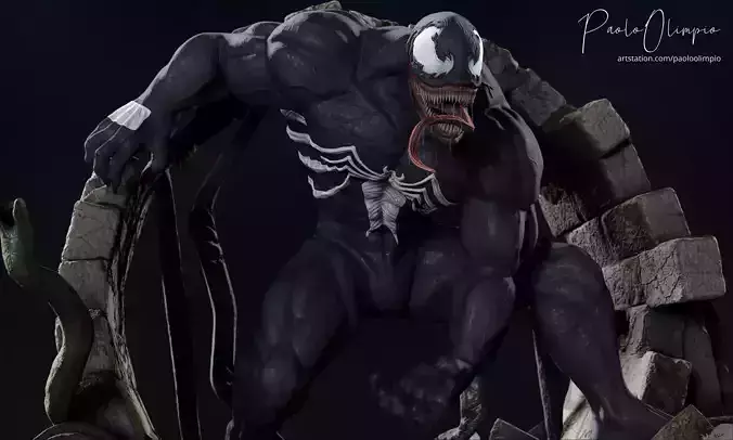 VENOM STATUE - 3D PRINT READY