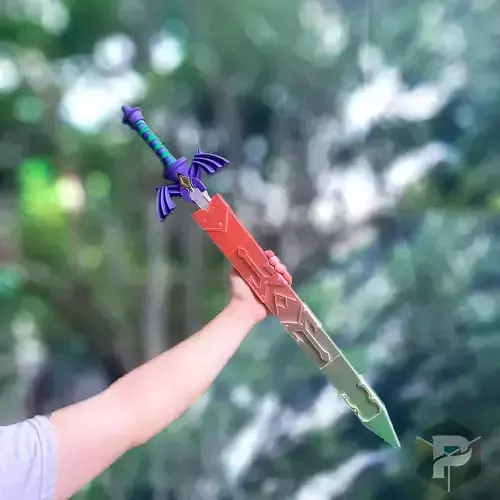 MASTER SWORD LINK AND COVER 3D print model