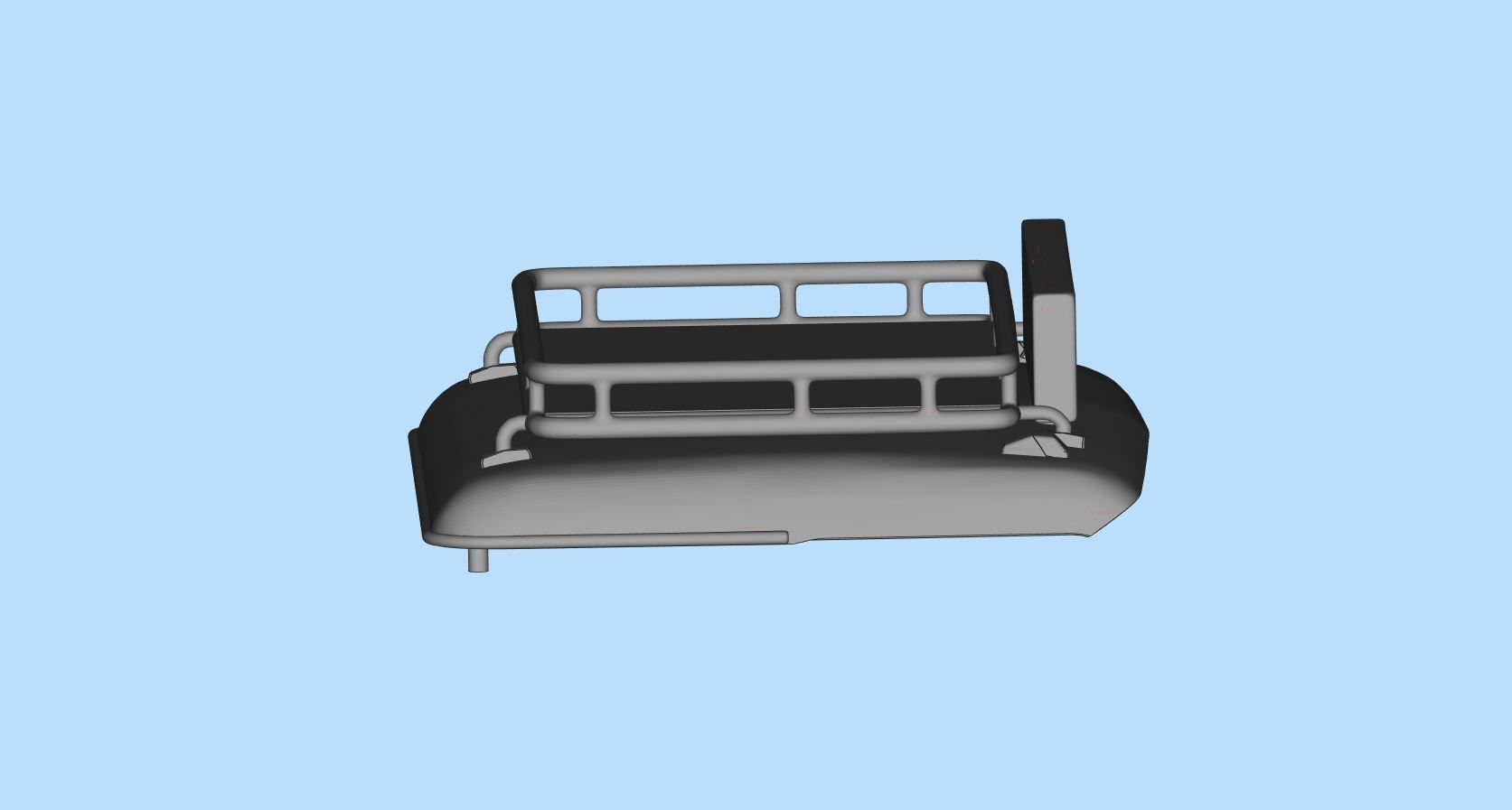 Accessoires Roof bar Oldskool Roof rack for heavy duty trucks 3D print model_14
