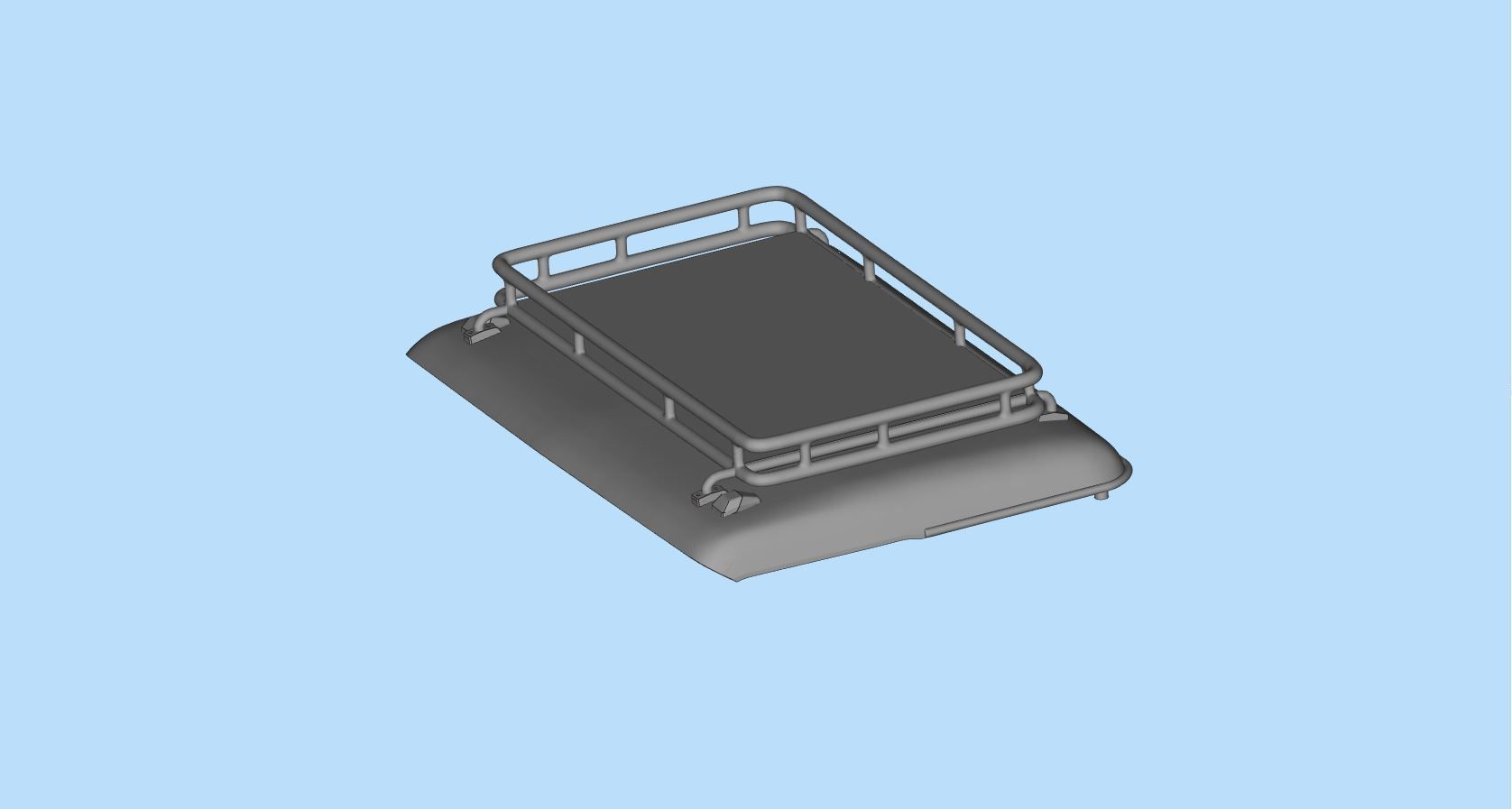 Accessoires Roof bar Oldskool Roof rack for heavy duty trucks 3D print model_12