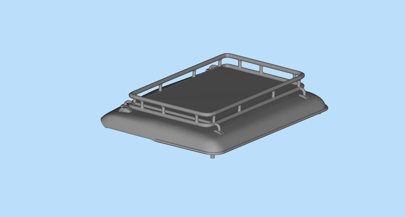 Accessoires Roof bar Oldskool Roof rack for heavy duty trucks 3D print model_4