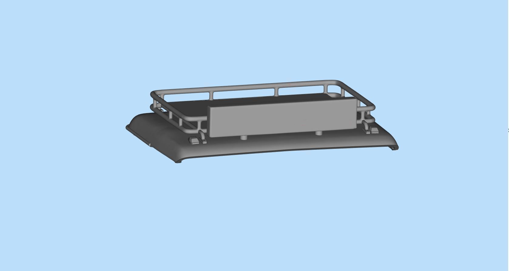 Accessoires Roof bar Oldskool Roof rack for heavy duty trucks 3D print model_13