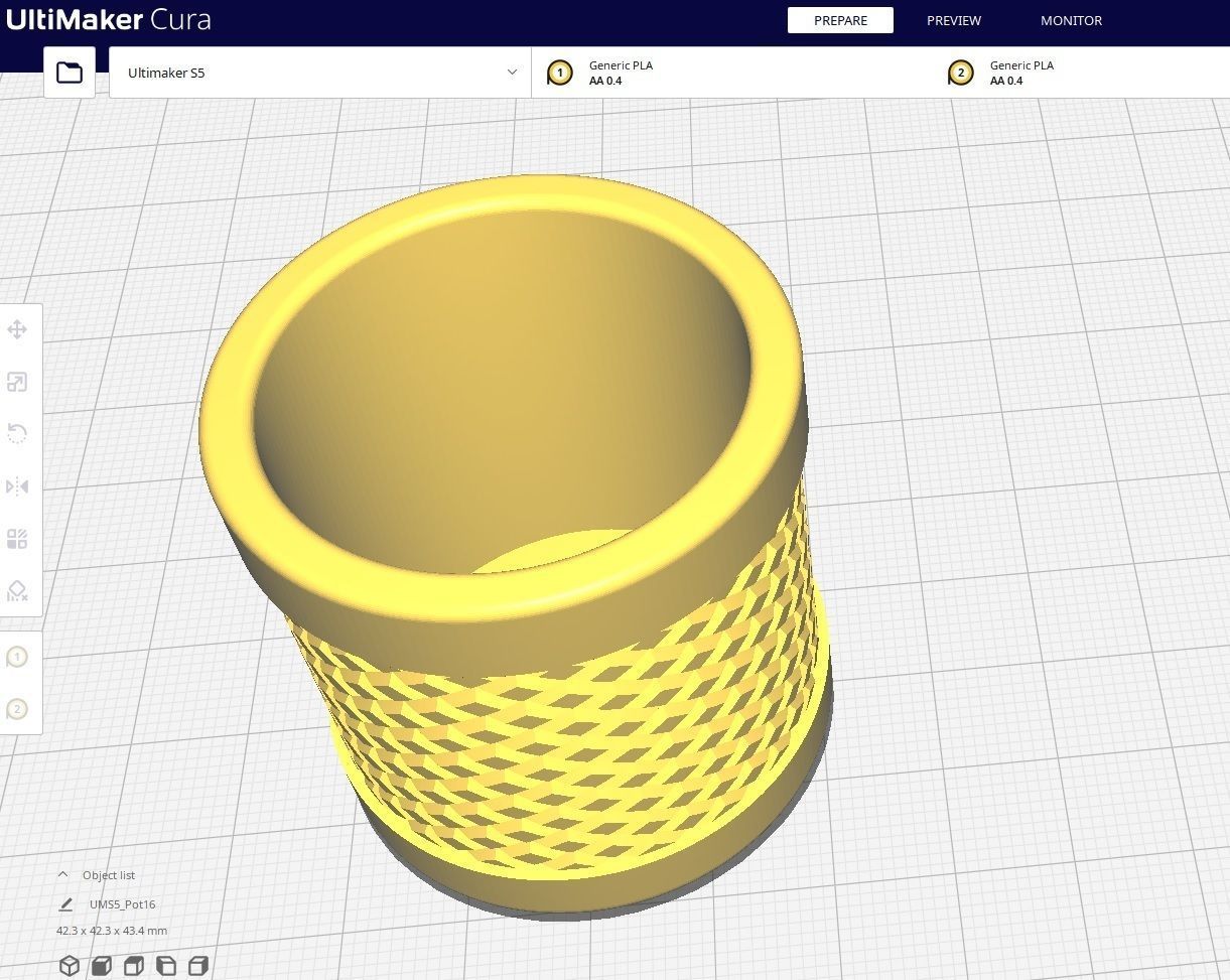 Garden Pot 16 3D print model_2