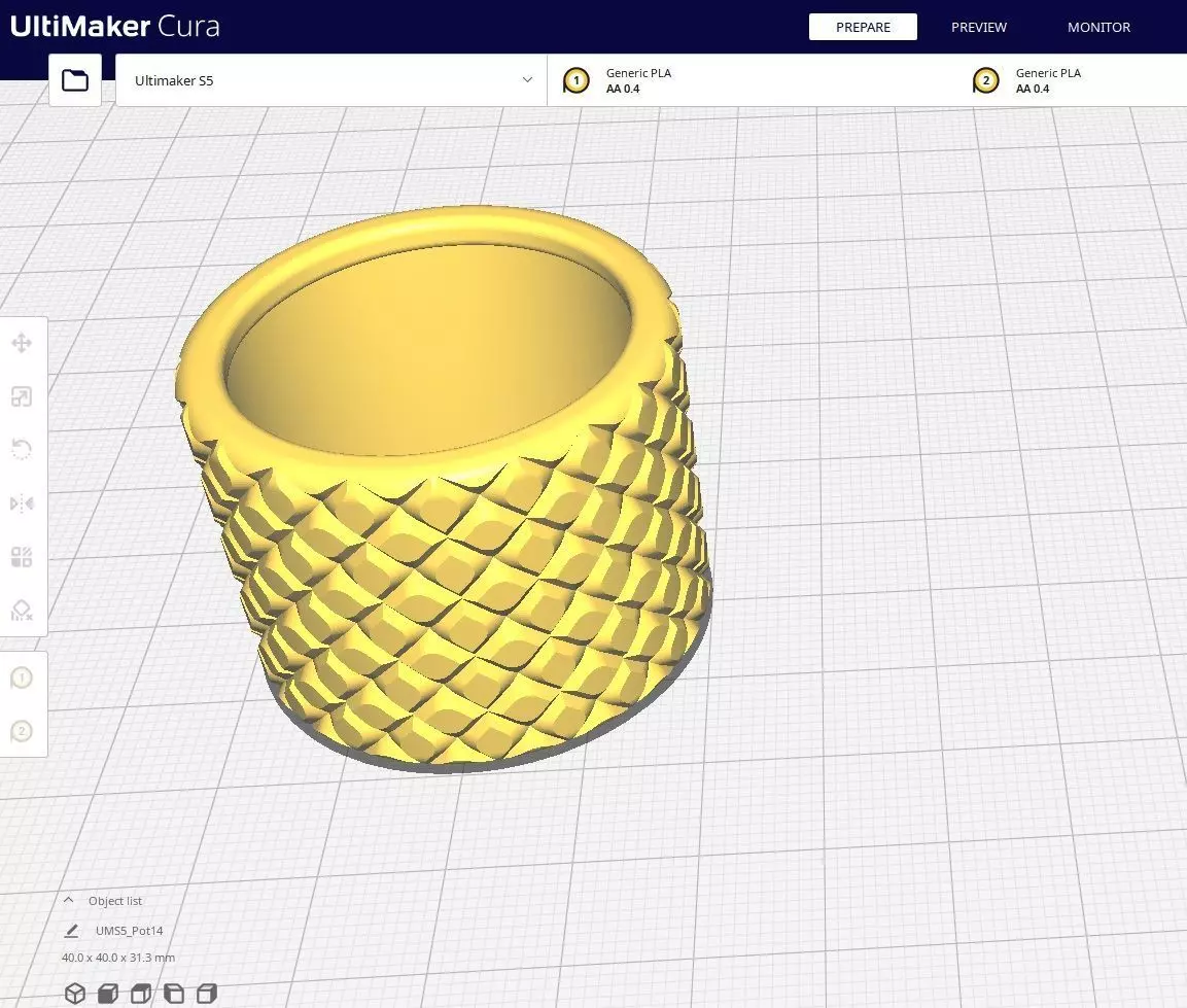 Garden Pot 14 3D print model_0